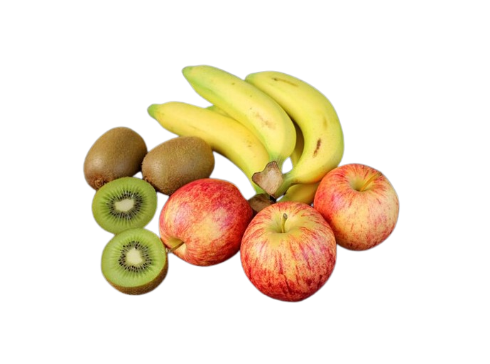 Banana - Robusta 1 kg + Apple - 4 pcs + Kiwi - Green 1 pc, Combo 3