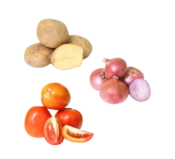 Potato 1 kg + Onion 2 kg + Tomato 1 kg, Combo 3 Items